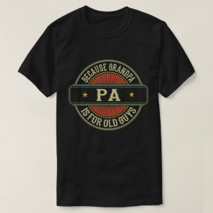T-shirt Parce que Grand-père est pour les papas de la fête