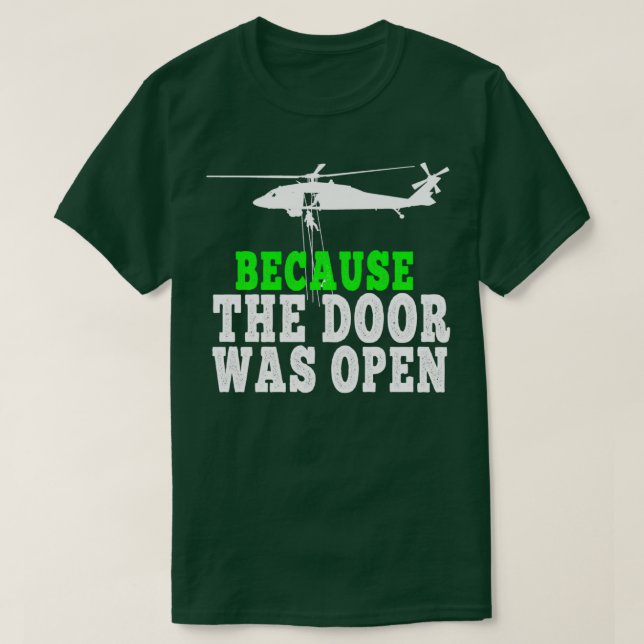 T-shirt Parce que la porte était ouverte 2 (Design devant)