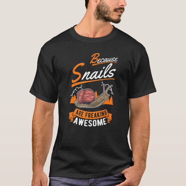 T-shirt Parce Que Les Escargots Font Chaud Awesome Escargo (Devant)
