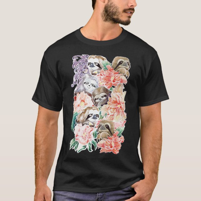 T-shirt Parce que les fentes couleur d'eau (Devant)