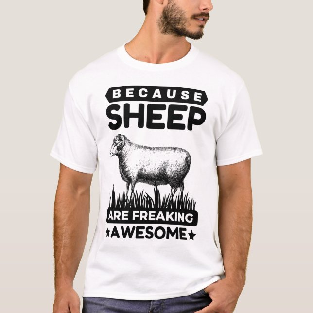 T-shirt Parce Que Les Moutons Se Font Des Feux Étonnants (Devant)