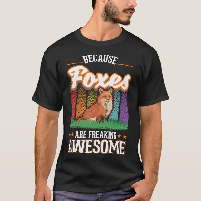 T-shirt Parce que les renards font flipper renard génial (Devant)