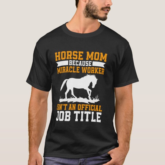 T-shirt Parce que Miracle Worker n'est pas un titre de pos (Devant)