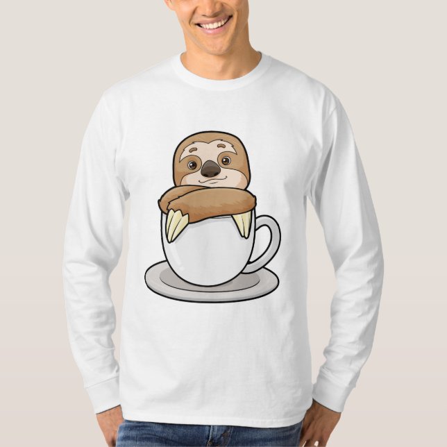 T-shirt Parcelle avec la coupe du café (Devant)