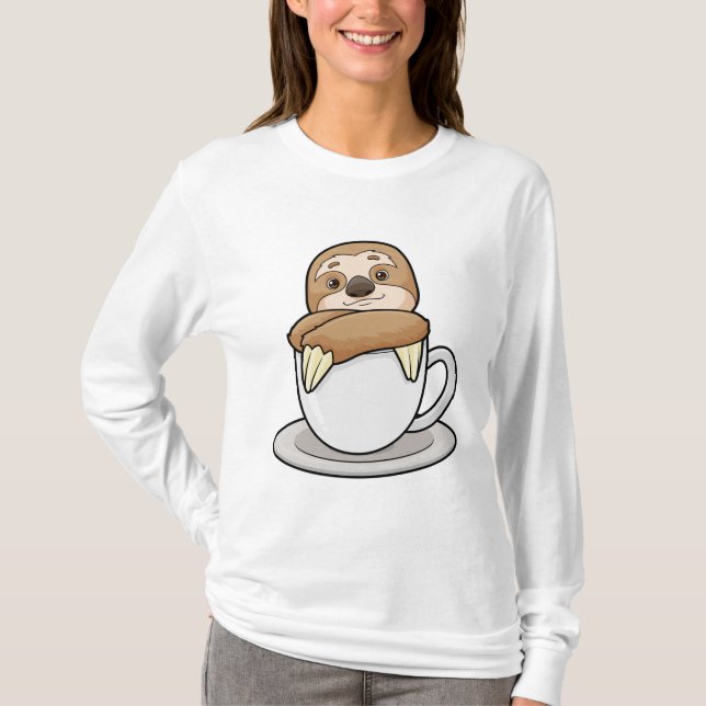 T-shirt Parcelle avec la coupe du café (Devant)