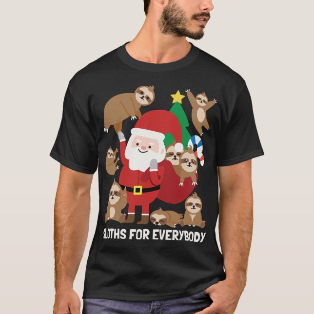 T-shirt Parcelles Pour Tout Le Monde Drôle Mignonne Noël D (Devant)