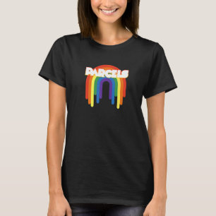 T-shirt Parcels Rainbow Retro Thème