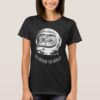 T-shirt Parcourez Le Chat Du Monde