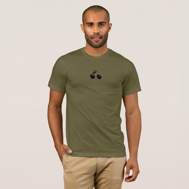 T-shirt Parcourir La Planète (Devant entier)
