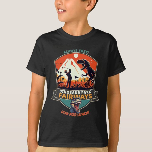 T-shirt Parcours de Dinosaur Park (Devant)