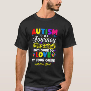 T-shirt Parcours de Papa Autiste Amour Enfants Autistes