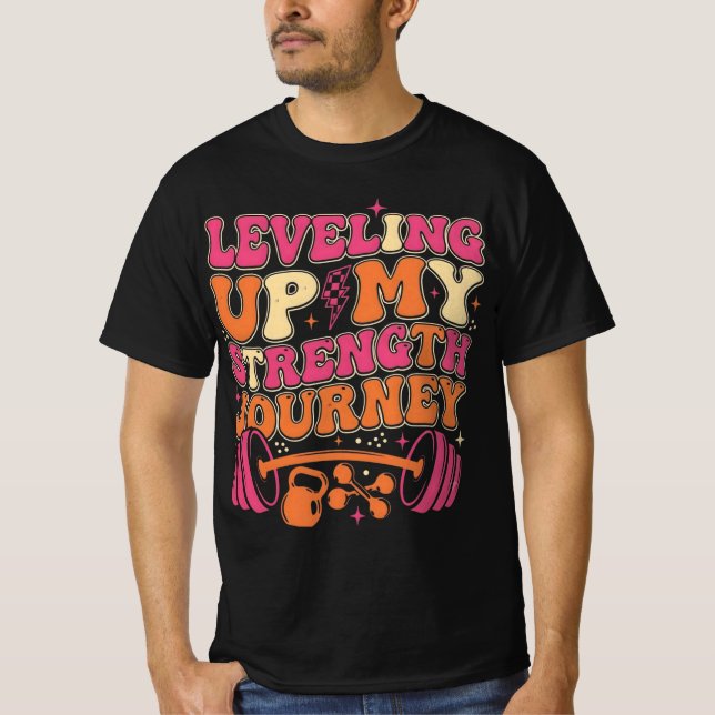 T-shirt Parcours de Progression de Force | Croissance Fitn (Devant)