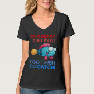 T-shirt Parcours Je Viens Rapidement J'Ai Du Poisson Pour