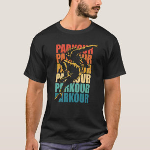 T-shirt Parcours rétro Parkour exécution libre Parkour