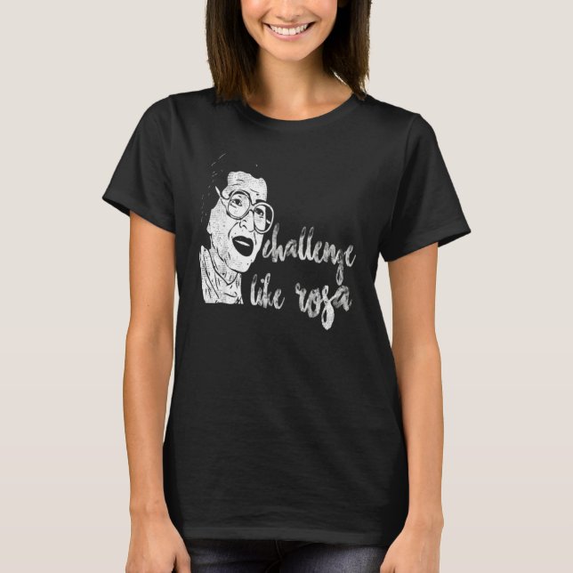T-shirt Parcs Citations Rosa Inspiration Histoire des Noir (Devant)