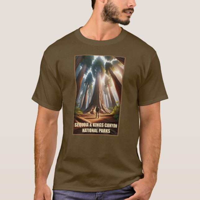 T-shirt Parcs nationaux du canyon de Sequoia & Kings (Devant)