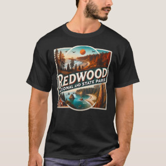 T-shirt Parcs nationaux et d'État de Redwood