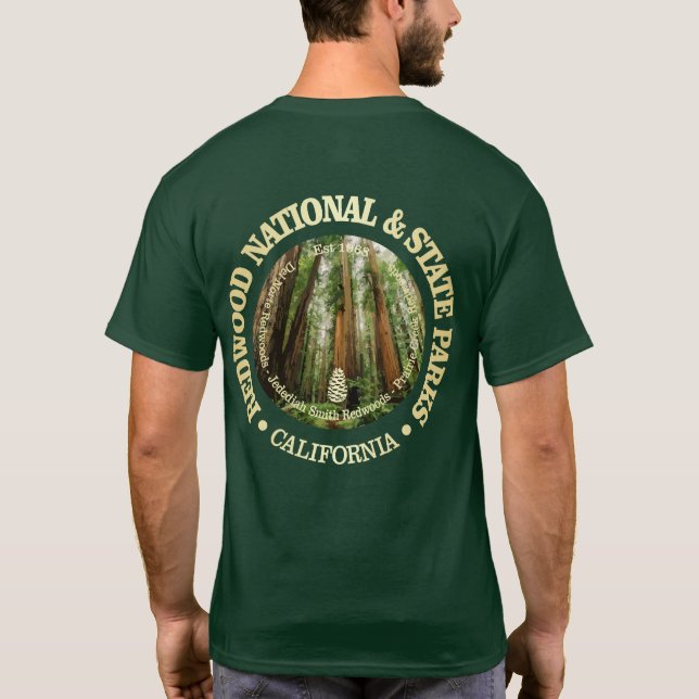 T-shirt Parcs nationaux et nationaux de Redwood (NP2) (Dos)