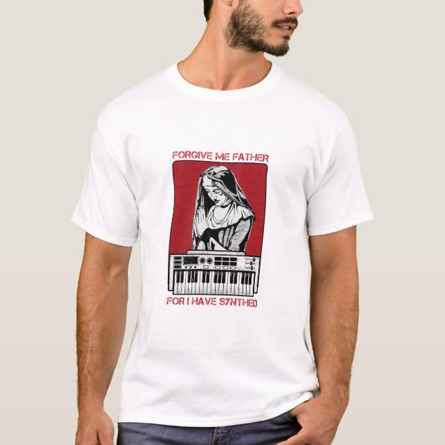 T-shirt Pardonne-Moi Père Car J'Ai Synthé (Devant)