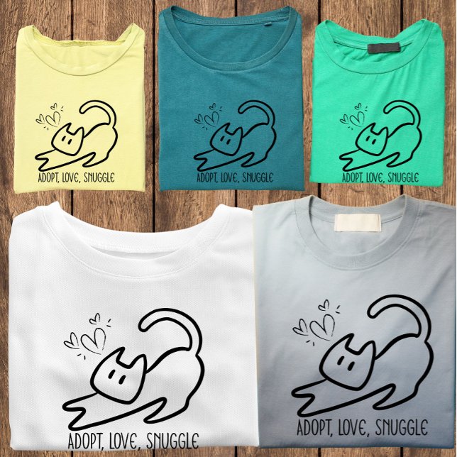 T-shirt Parent de chat minimaliste (Créateur téléchargé)