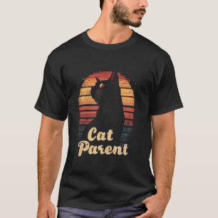 T-shirt Parent de chat vintage
