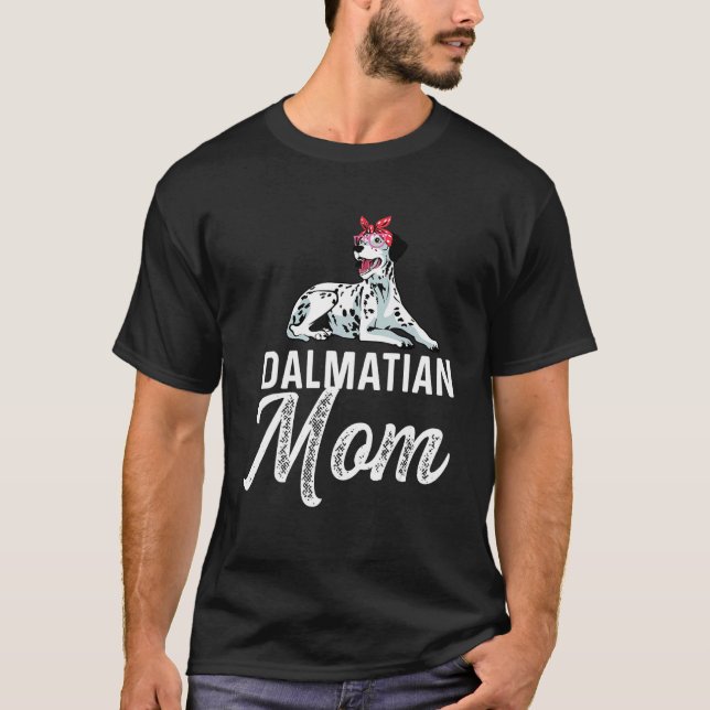 T-shirt Parent de chien de maman dalmate (Devant)