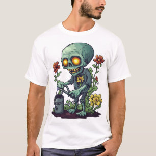 T-shirt Parent de plante zombie