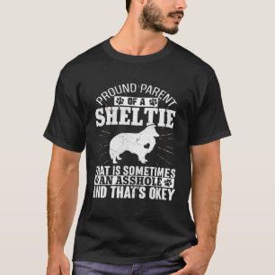 T-shirt Parent de Sheltie Chien pour les hommes Femmes Pap