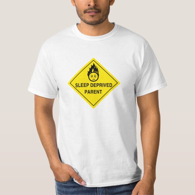 T-shirt Parent déshérité par sommeil - chemise blanche de (Devant)