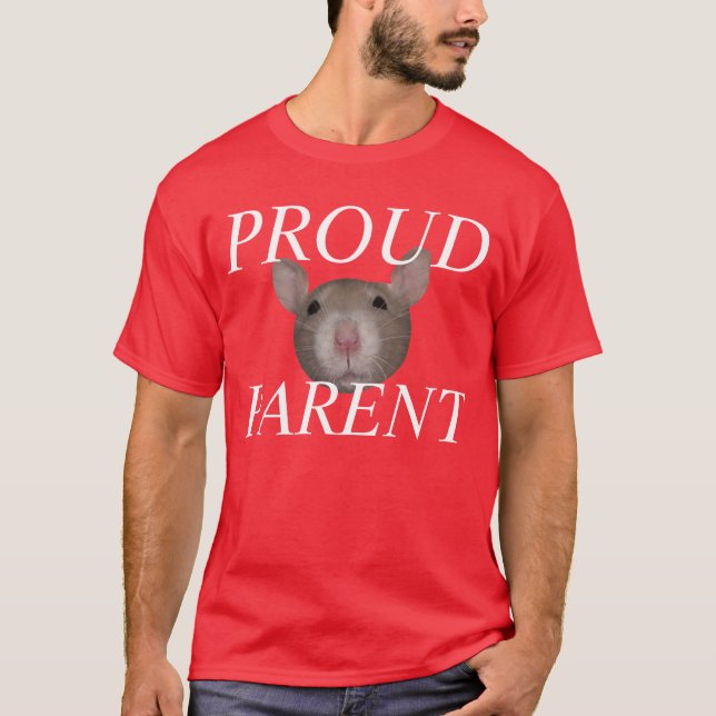 T-shirt parent fier de rat (Devant)