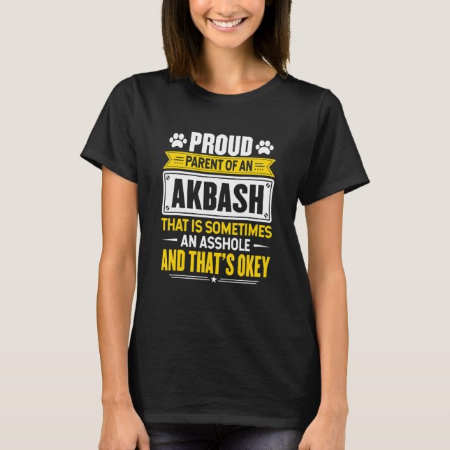 T-shirt Parent fier d'un propriétaire de chien Akbash Mama (Devant)