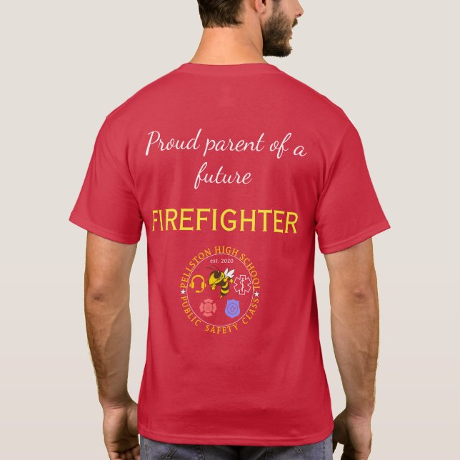 T-shirt Parent fier - Pompiers (Dos)