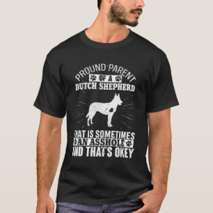 T-shirt Parent néerlandais Shepherd Dog pour hommes femmes