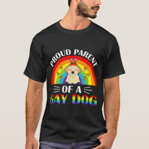 T-shirt Parents d'un chien gay Fierté arc-en-ciel LGBTQ