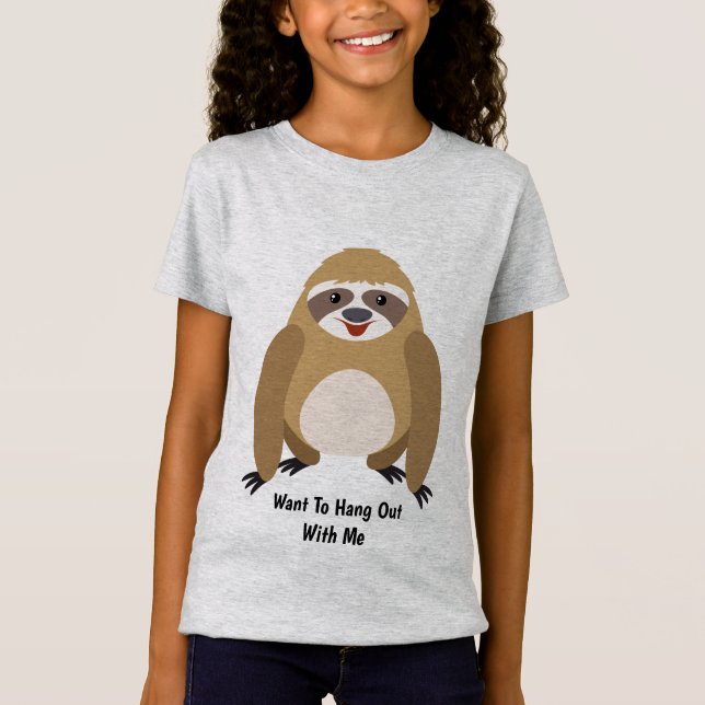 T-Shirt Paresse animated mignonne (Devant)