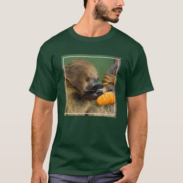 T-shirt Paresse avec le citrouille (Devant)
