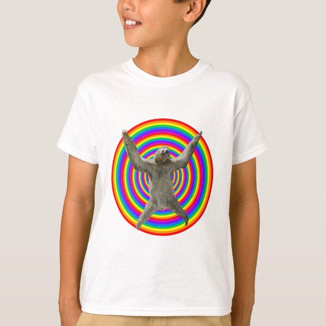 T-shirt Paresse d'arc-en-ciel (Devant)