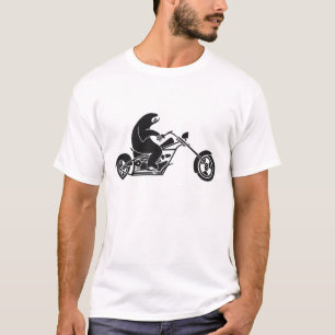 T-shirt Paresse lente sur un vélo rapide