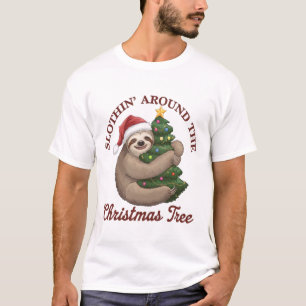 T-shirt Paresser autour du sapin de Noël