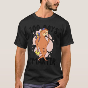 T-shirt Paresseux 100 Jours Plus Intelligent Enfant Drôle