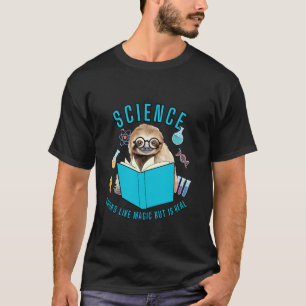 T-shirt Paresseux à motif de scientifique drôle & dicton d