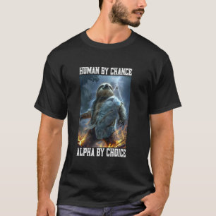 T-shirt Paresseux alpha cool Cringey drôle Cringe alpha An