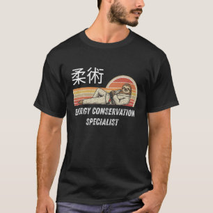 T-shirt Paresseux BJJ drôle : Spécialiste de la conservati