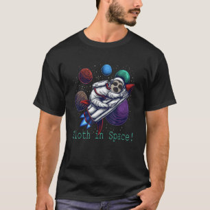 T-shirt Paresseux Dans L'espace Astronaute Espace Univers