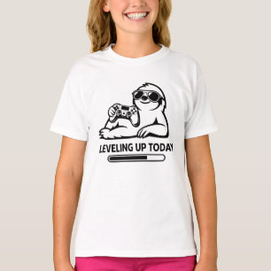 T-shirt Paresseux de jeu d'anniversaire qui monte de nivea