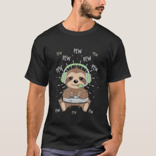 T-shirt Paresseux de jeu Pew Vidéo drôle de joueur pour ga