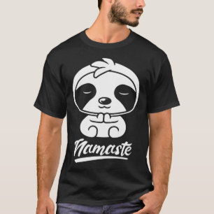 T-shirt Paresseux de yoga Namaste mignon drôle