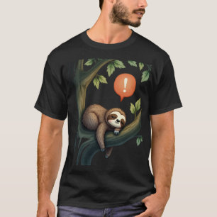 T-shirt Paresseux dormant évitant le rafraîchissement du f