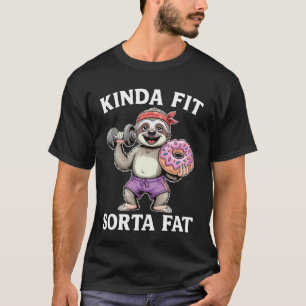T-shirt Paresseux drôle assez en forme plutôt gros gym don