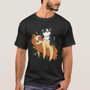 T-shirt Paresseux Drôle Avec Un Ami Sleephirt Panda